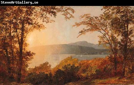 Jasper Cropsey Sunset, Hudson River